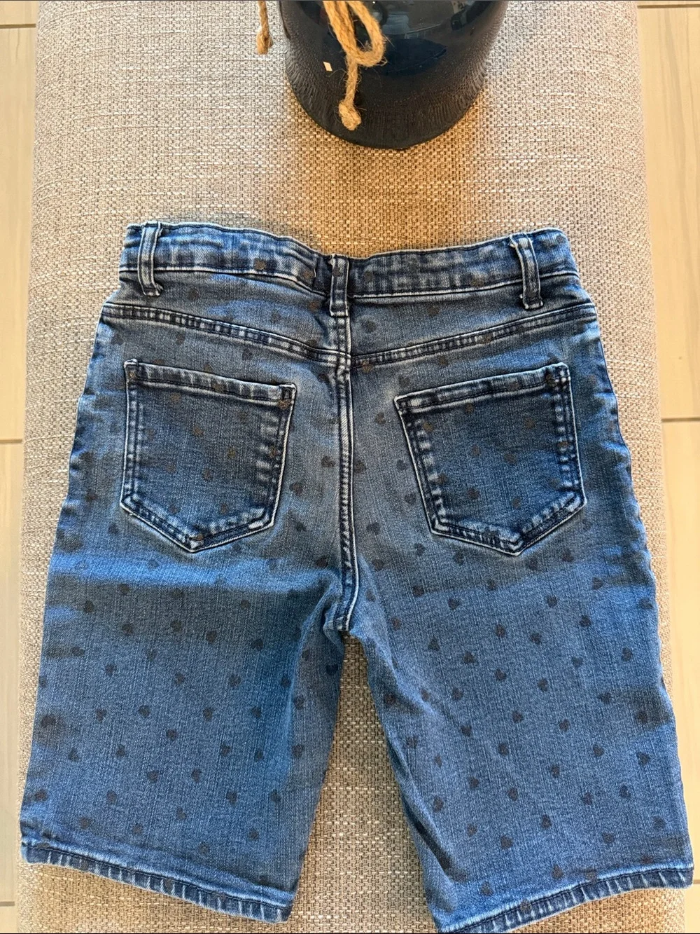 OshKosh B'gosh Blue Polka-Dot Denim Cropped Jeans